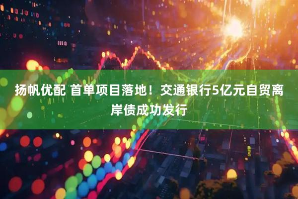 扬帆优配 首单项目落地！交通银行5亿元自贸离岸债成功发行